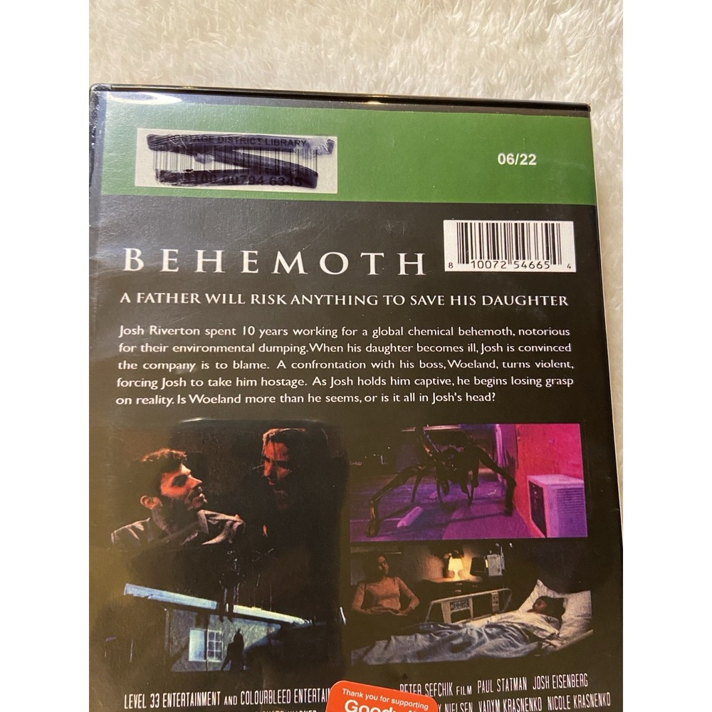 Behemoth Dvd Paul Statman Josh Eisenberg Jennifer Churchich Angela Tested Works - Picture 3 of 13